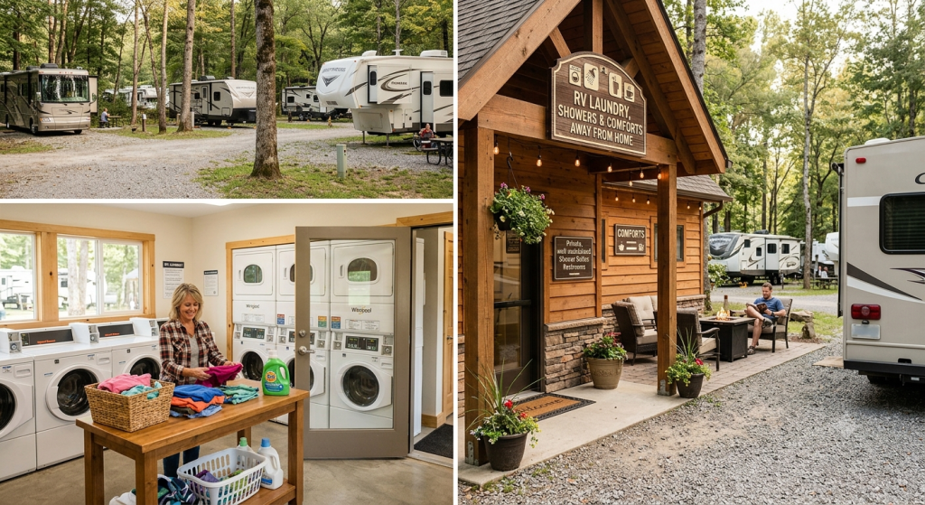 RV Laundry, Showers & Comforts Away from Home